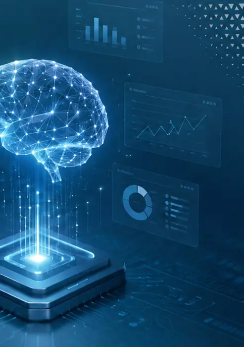 تمثيل بصري لمنصة Don'tThink AI